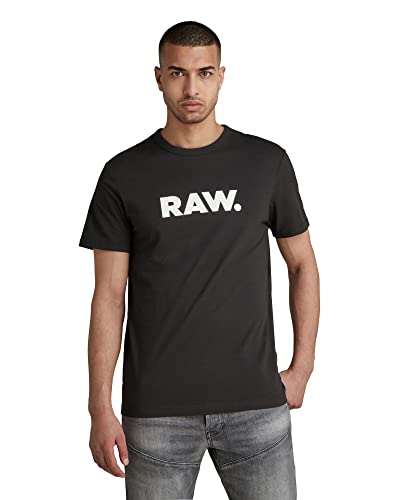 G-STAR RAW Holorn R T S/S Camiseta, Negro (Black 990), Small para Hombre