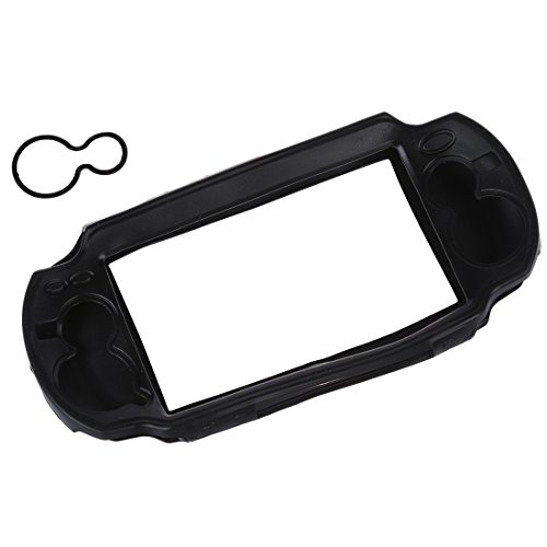 Gaetooely Carcasa Funda de Silicona para PS Vita PSV, Negro
