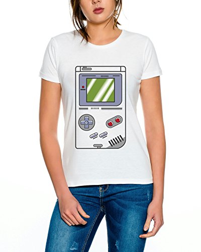 Game Bam 16-bit Nostalgie SNES Mario Super Kart 8-bit Yoshi Boy Camiseta de Mujer, Colour:Weiss;Größe2:M