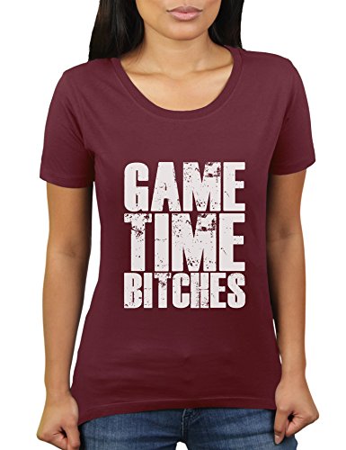 Game Time Bitches - Camiseta para mujer de KaterLikoli granate S
