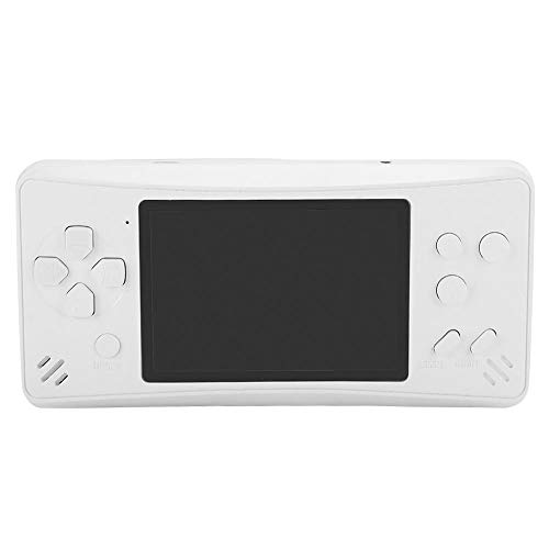 Gamepad de mano, 3.5 pulgadas 480x960 Pantalla TFT a todo color Mini consola de juegos Controlador incorporado 218 Juegos clásicos, Reproductor de juegos portátil Electrónica para niños(Blanco)