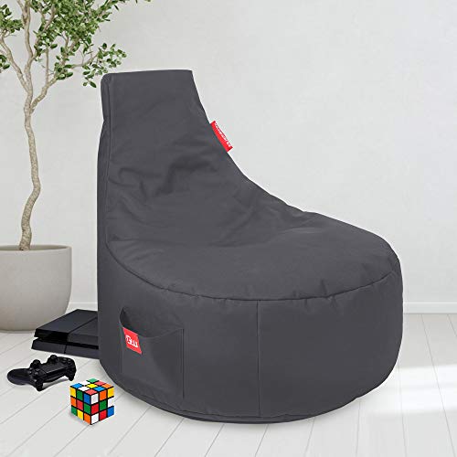 GAMEWAREZ Alpha Grey Gaming - Puf para PS4, XBOX360, XboxOne, Nintendo DS, Nintendo Switch, Smartphone, Color Gris con Bolsa