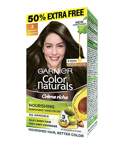 Garnier Color Naturals Mini Shade 3 Darkest Brown, 35ml + 30g