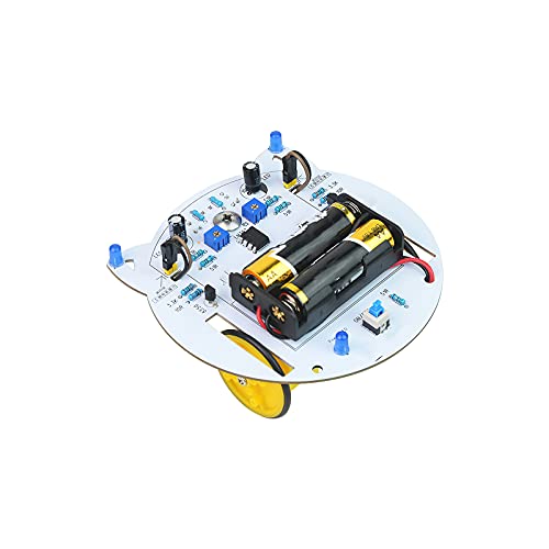 Gato DIY Inteligente Coche Interesante Lindo Batería Accionado Automático Movimiento Electrónico Conocimiento RC Robot Seguimiento STEAM Kit Educativo Juguete Programable para Niño