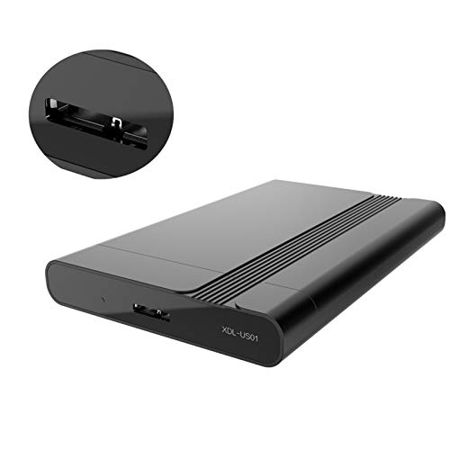 GeekerChip Carcasa USB 3.0 para Discos Duros HDD SSD de 2.5",Externo HDD de 2.5'' Carcasa para HDD y SSD de 7-9.5 mm 2.5'', Optimizado para SSD, No Requiere Herramientas, Color Negro