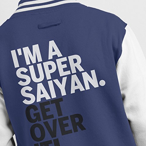 Get Over It Saiyan Dragon Ball Z Men's Varsity Jacket
