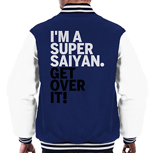 Get Over It Saiyan Dragon Ball Z Men's Varsity Jacket