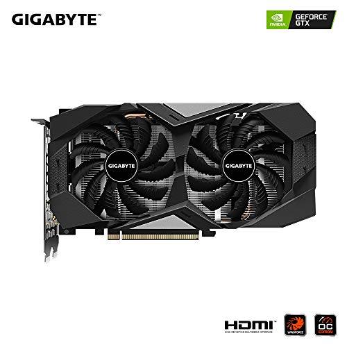 GIGABYTE GeForce GTX 1660 Ti OC 6G 192-bit GDDR6 DisplayPort 1.4 HDMI 2.0B con Windforce 2X Sistema de refrigeración Tarjetas gráficas - Gv-N166TOC-6GD