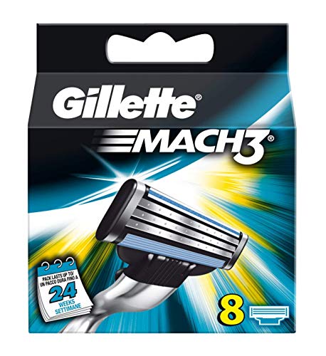Gillette Mach 3 cuchillas, 1er Pack (1 x 8 unidades)