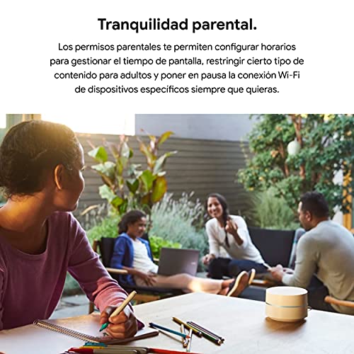 Google Wifi - Router Wifi de Malla, 3 Pack, Wi-Fi que Funciona, Cobertura hasta 85m² por Punto