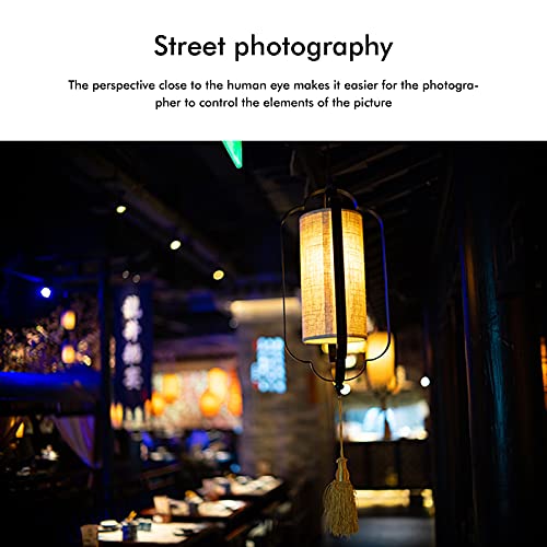 Goshyda Lente de cámara, Lente APS-C de 35 mm F1.4 con Montura FX, Proceso CNC, Efecto Visual Gran Angular de 45 °, para Fujifilm X-T4 / X-T3 / X-T30 / X-S10 / X-PRO2 / X‑ PRO3