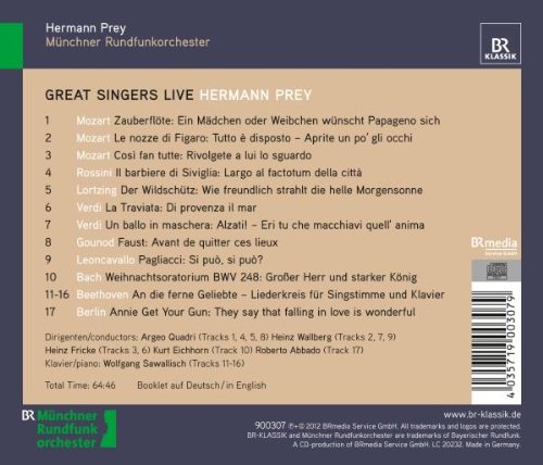 Great Singers Live-Abbado,Wallberg,Eichh