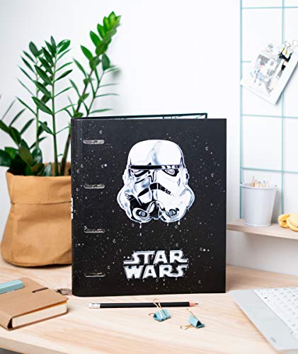Grupo Erik Editores Star Wars Classic Trooper - Carpeta con 4 anillas troquelada, 32 x 27.5 cm