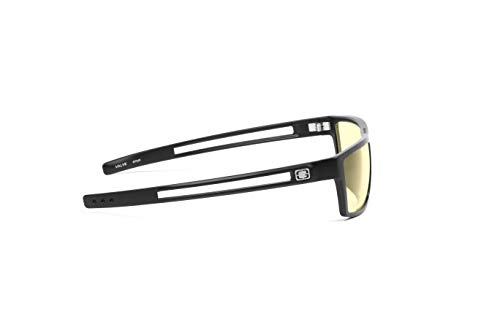 Gunnar Gafas para Videojuegos y Ordenador | Valve, Montura: Onyx Lentes: Ámbar | con filtro de Luz Azul | Lente Patentada con protección 65% de Luz Azul y 100% de UV