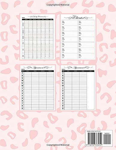 Hair Stylist Appointment Book: Pink Leopard Salon Business Appointment Book 8 Columns Daily And Hourly For Hair Dresser. Undated Beautician Scheduling ... Profile. Hairdresser Birthday Gift Idea.
