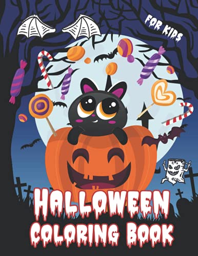 Halloween Coloring Book For Kids: Spooky Coloring Book for Kids Scary Halloween, Book for Kids All Ages 2-4, 4-8, Toddlers, Preschoolers