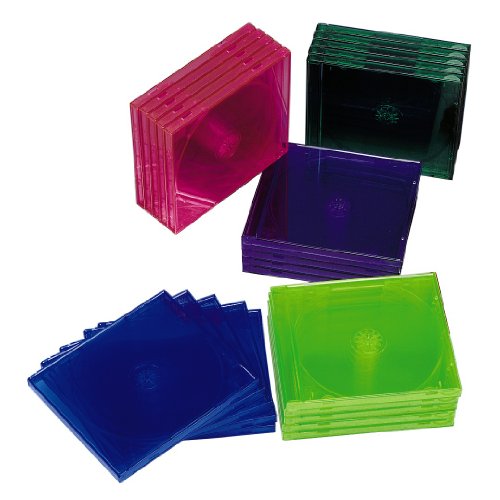 Hama 044748 - Caja para 1 CD, 5 unidades, color transparente