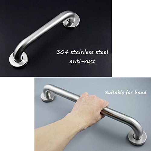 Handrails Bathroom Shower Brushed Nickels for Bathtubs Showers Stainless Steel Safety Anti-Slipicapsderly Children Steel/Silver/58Cm (Silver 80Cm)
