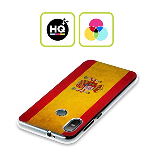 Head Case Designs Español De España Banderas Vintage Carcasa de Gel de Silicona Compatible con HTC U Play/Alpine