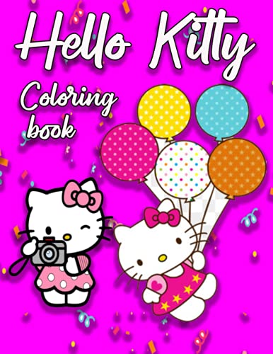 Hello Kitty Coloring Book: Kawaii Hello Kitty Coloring Books for Girls , Teens and Adults