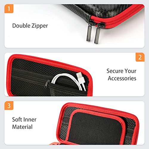 HEYSTOP Funda Compatible con Nintendo Switch y Switch OLED, Funda de Viaje Compatible con Nintendo Switch con, Funda Compatible con Nintendo Switch Console