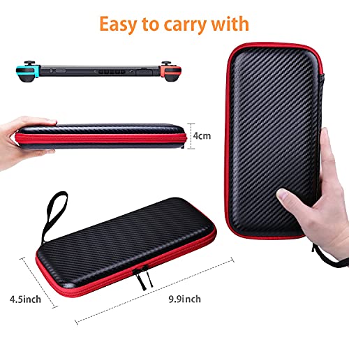 HEYSTOP Funda Compatible con Nintendo Switch y Switch OLED, Funda de Viaje Compatible con Nintendo Switch con, Funda Compatible con Nintendo Switch Console