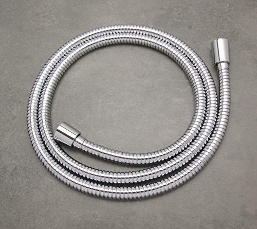 hoffmann Made in Germany Alcachofa de ducha Kiel con manguera. La ducha de 140 mm en cromo y tres tipos chorro, complementa perfectamente con manguera ducha de160cm de longitud para ducha o la bañera