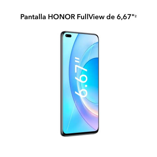 HONOR 50 Lite Smartphone, Pantalla Full View de 6,67" Pulgadas, 6+128GB de Memoria, cámara cuádruple de 64 MP, Batería de Gran Capacidad de 4300 mAh y carga super-rápida de 66W(ES Versión)