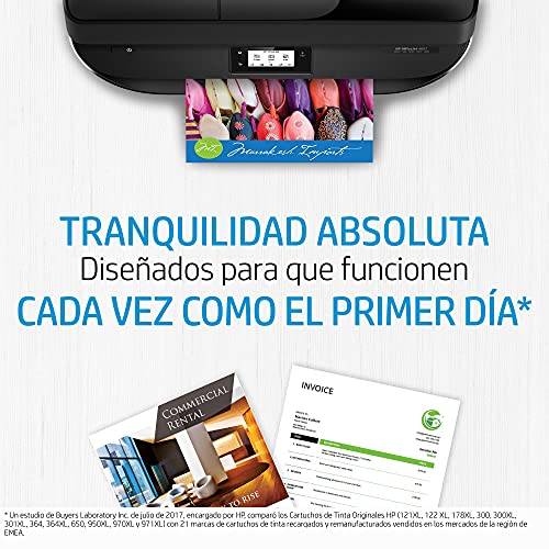 HP 62 N9J71AE, Negro y Tricolor, Cartuchos de Tinta Originales, Pack de 2, Compatible con impresoras de inyección de tinta HP ENVY 5540, 5640, 7640; OfficeJet 200, 250, 5740
