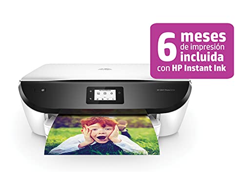 HP Envy Photo 6234 K7S21B, Impresora Multifunción Tinta A4, Color, Imprime, Escanea y Copia, Wi-Fi, USB 2.0, HP Smart App, Incluye 7 Meses del Servicio Instant Ink, Blanca y Negra