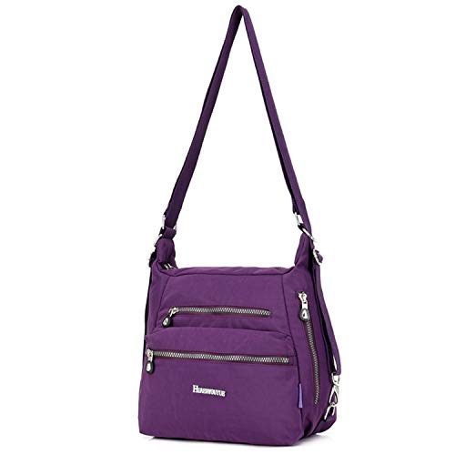 HUAERYOUYUE Bolso Bandolera Mujer Mochila Moda Bolsa de Mensajero Escolares Bolsa Lateral Ligero Bolsas de Viaje Impermeable Colegio Libro Bolsa de Deporte Bolsa Diseño
