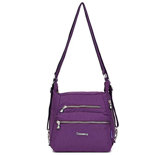 HUAERYOUYUE Bolso Bandolera Mujer Mochila Moda Bolsa de Mensajero Escolares Bolsa Lateral Ligero Bolsas de Viaje Impermeable Colegio Libro Bolsa de Deporte Bolsa Diseño