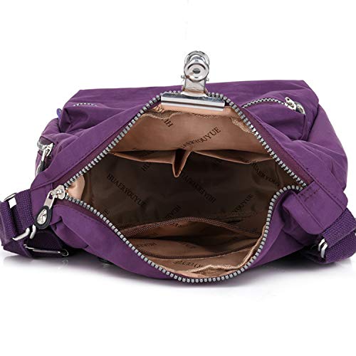 HUAERYOUYUE Bolso Bandolera Mujer Mochila Moda Bolsa de Mensajero Escolares Bolsa Lateral Ligero Bolsas de Viaje Impermeable Colegio Libro Bolsa de Deporte Bolsa Diseño