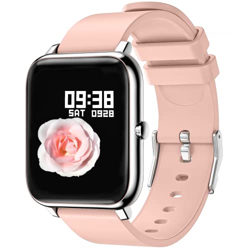 IDEALROYAL Smartwatch, Reloj Inteligente Mujer con Pulsómetro, Cronómetro, Calorías, Monitor de Sueño Podómetro Smart Watch IP67 Impermeable Reloj Deportivo para Android iOS