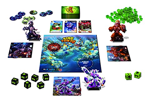 Iello King of Tokyo Niños y adultos Juego de táctica - Juego de tablero (Juego de táctica, Niños y adultos, 30 min, Niño/niña, 8 año(s), 66 pieza(s))