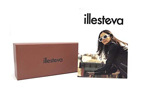 Illesteva Milan II Matte Black with Rose Mirror lenses