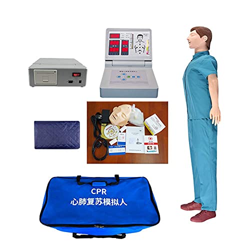 IVQAPP Full Body CPR Training Manikin with with Voice Prompt and Printing Function for Cardiopulmonary Resuscitation Simulator Medical Educational for Artificial Respiration Training