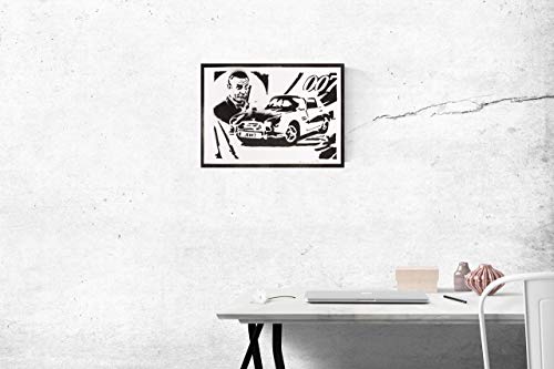 Ja. Bo. 007 Póster Se. Co. Grafiti Hecho a Mano Handmade Street Art - Aesthetic Artwork