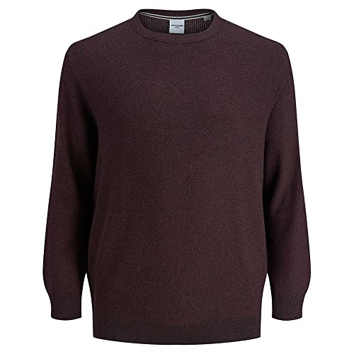 Jack & Jones Plus Jjeaaron Noos PS-Camiseta de Punto con Cuello Redondo Sudadera, Port Royale, 3XL Grandes para Hombre