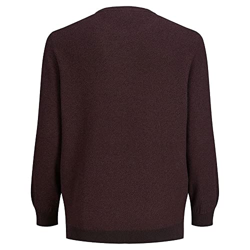 Jack & Jones Plus Jjeaaron Noos PS-Camiseta de Punto con Cuello Redondo Sudadera, Port Royale, 3XL Grandes para Hombre