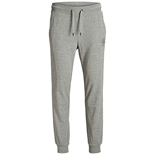 Jack&Jones Hombre Jjigordon Jjshark Noos Pantalones de Chándal Viy PS Pantalón - Gris Claro Mix, 22 Plus