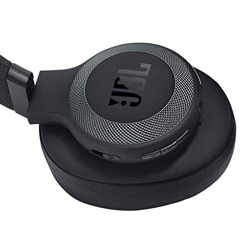 JBL E65 BTNC - Auriculares inalámbricos con Bluetooth y cancelación de ruido activa, botón como control remoto incorporado, sonido JBL, negro