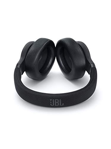 JBL E65 BTNC - Auriculares inalámbricos con Bluetooth y cancelación de ruido activa, botón como control remoto incorporado, sonido JBL, negro