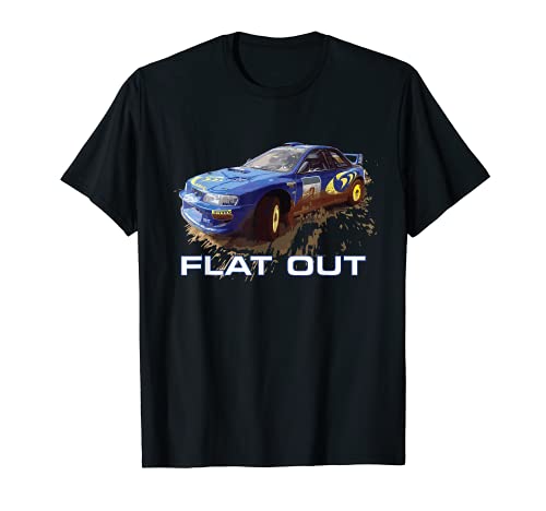 JDM Wolrd Car Rally Azul Colin McRae Flat Out Boxer Camiseta