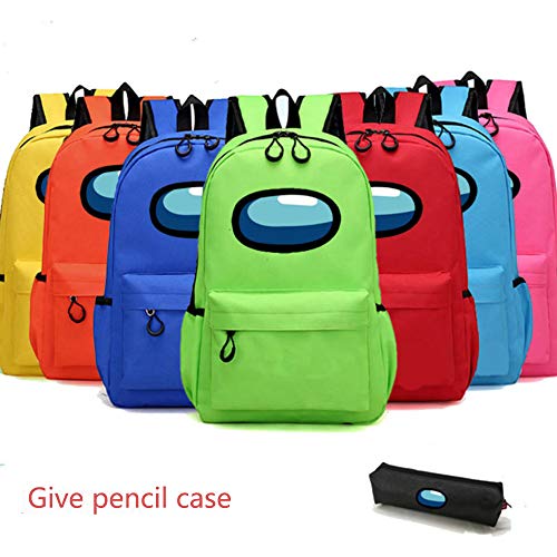 JDSWAN Juego Among us Mochilas + Plumier Mochilas Escolar Mochilas para Portátiles Impresión 3D Bolsa Mochilas Casual para Hombre y Mujer