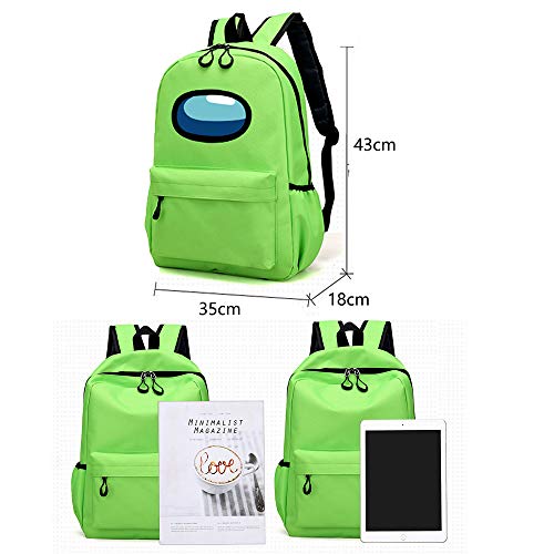 JDSWAN Juego Among us Mochilas + Plumier Mochilas Escolar Mochilas para Portátiles Impresión 3D Bolsa Mochilas Casual para Hombre y Mujer