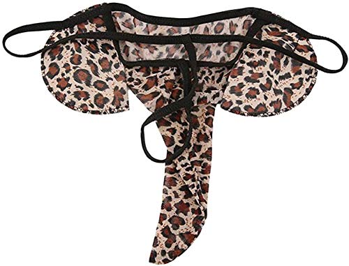 JFAN Tanga Hombre Slips Ropa Interior Thong en Diseño de Elefante, Divertida y Sexy