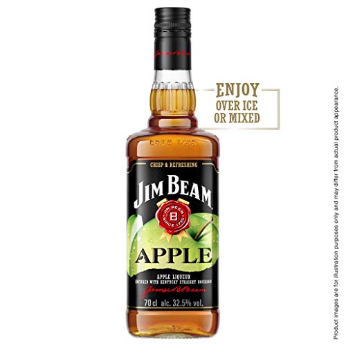 Jim Beam Bourbon Whisky con Licor de Manzana, 35%, 700ml