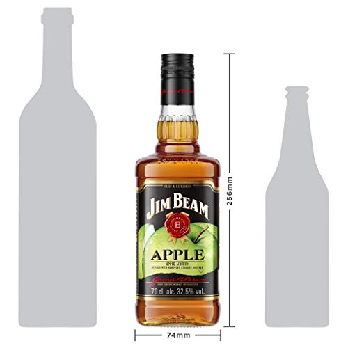 Jim Beam Bourbon Whisky con Licor de Manzana, 35%, 700ml