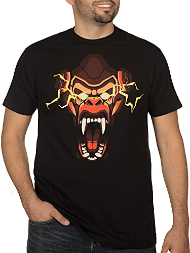 JINX Overwatch Primal Rage (Winston) - Camiseta gráfica para hombre - negro - Medium